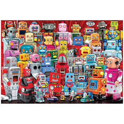 Robots Lunch Bag & 100 Piece Jigsaw Puzzle Eurographics (ONLINE ORDER ONLY)