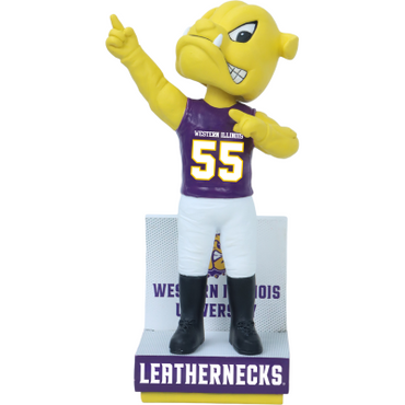 Rocky the Bulldog Western Illinois Leathernecks Mascot Bobblehead (ONLINE ORDER ONLY)