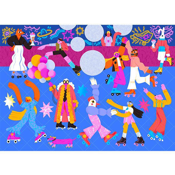 Roller Disco 1000 Piece Jigsaw Puzzle Holiyay (ONLINE ORDER ONLY)
