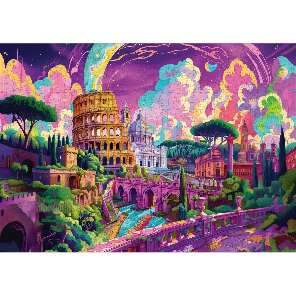 Roman Riddle 1000 Piece Jigsaw Puzzle Trippy (ONLINE ORDER ONLY)