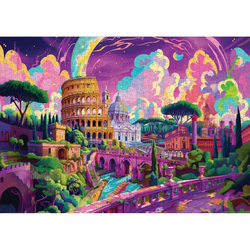 Roman Riddle 1000 Piece Jigsaw Puzzle Trippy (ONLINE ORDER ONLY)