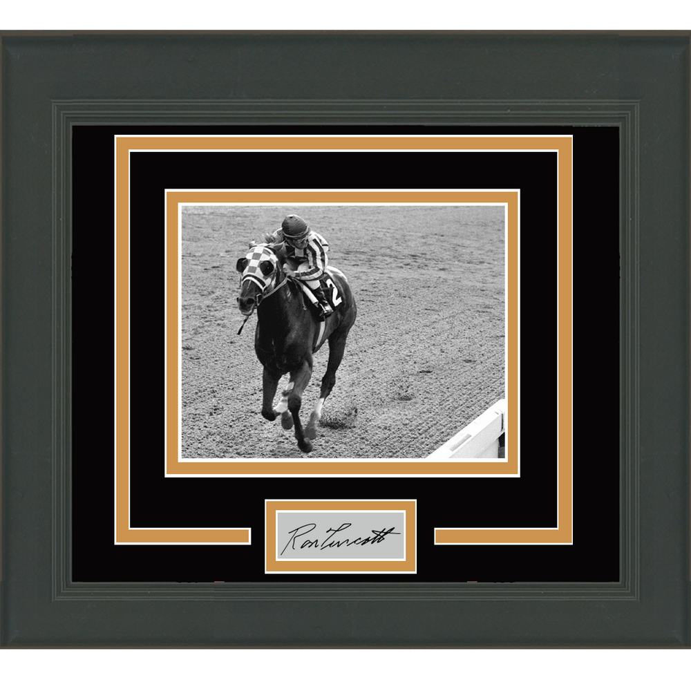 Framed Secretariat and Ron Turcotte Facsimile Laser Engraved Signature Auto Kentucky Derby 11x14 Photo (ONLINE ORDER ONLY)
