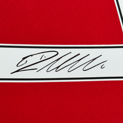 Framed Autographed/Signed Cristiano Ronaldo 35x39 Manchester United Red 2008 Soccer Jersey Beckett BAS COA