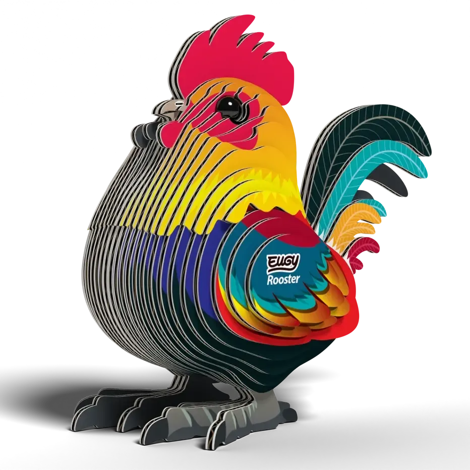 Rooster 3D Cardboard Model Kit Eugy (ONLINE ORDER ONLY)