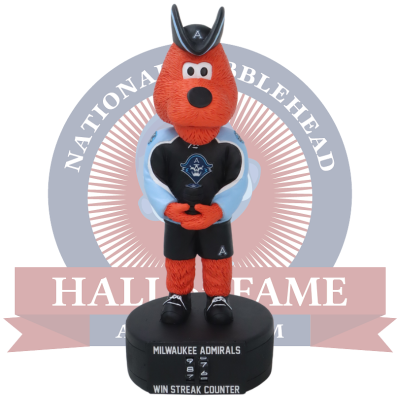 Roscoe Milwaukee Admirals Mascot Win Streak Counter Bobblehead (ONLINE ORDER ONLY)