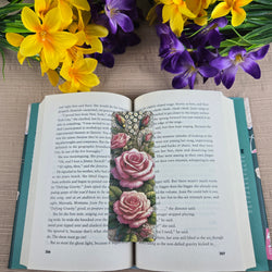 Beautiful Roses Bookmark (ONLINE ORDER ONLY)