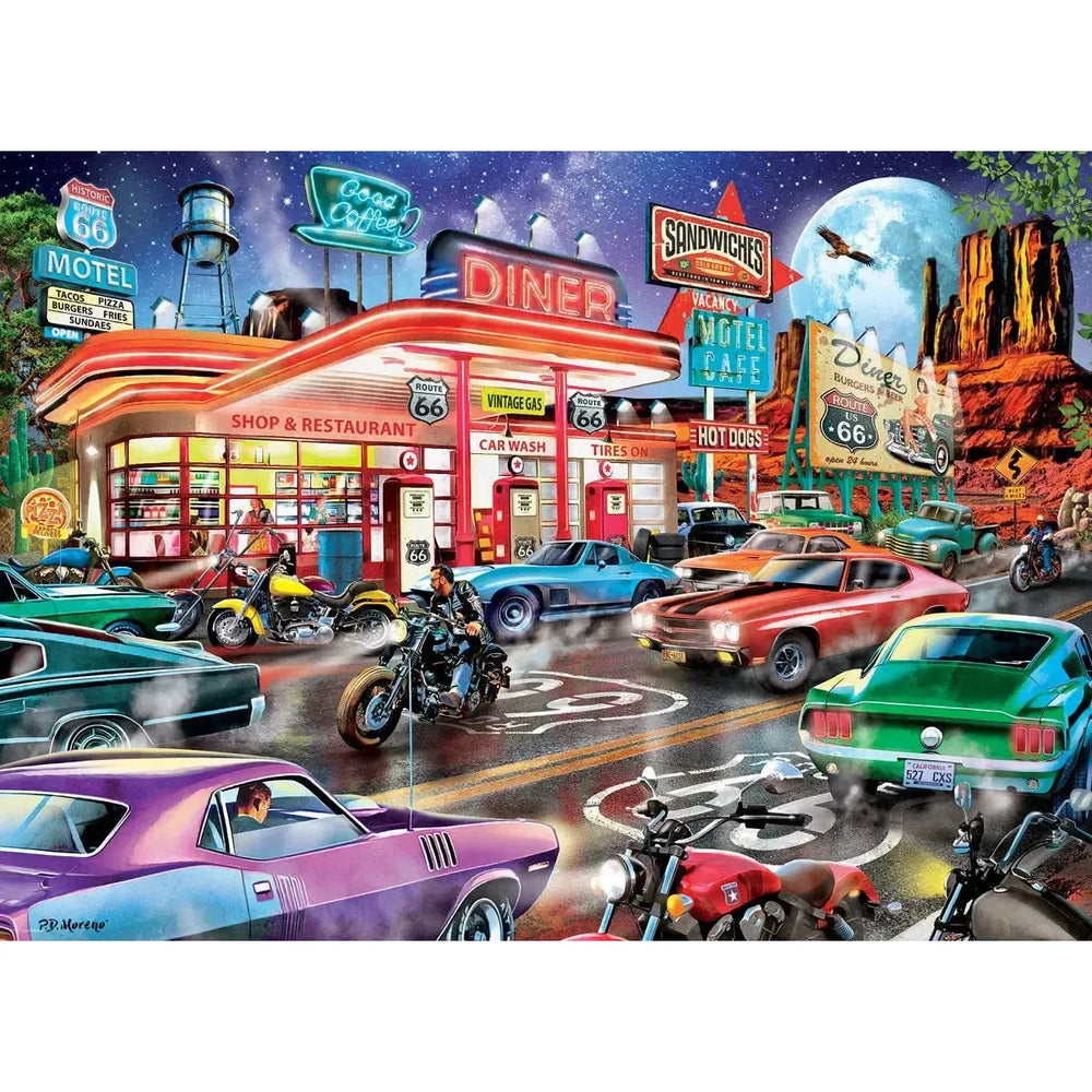 Route 66 Diner 1000 Piece Jigsaw Puzzle Eurographics (ONLINE ORDER ONLY)