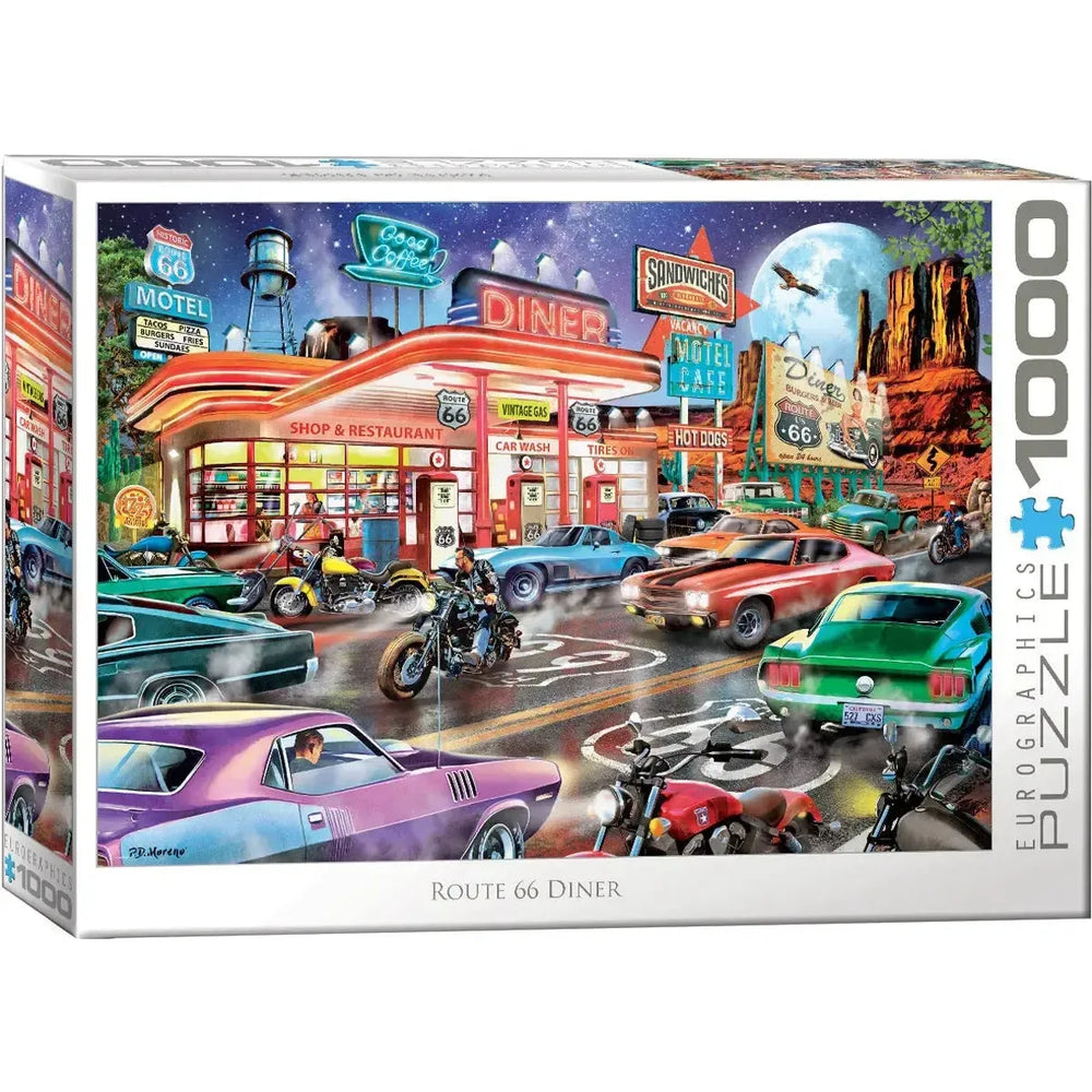Route 66 Diner 1000 Piece Jigsaw Puzzle Eurographics (ONLINE ORDER ONLY)
