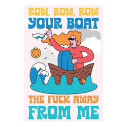 Row Your Boat the F*** Away from Me 500 Piece Jigsaw Puzzle Fun Club