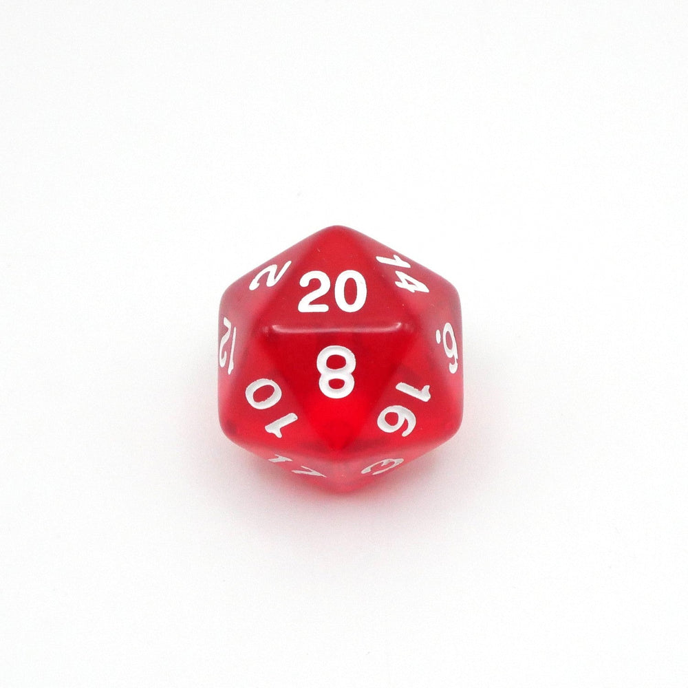 Ruby Ingots - 7 Piece DnD Dice Set | Acrylic RPG Gaming Dice (ONLINE ORDER ONLY)