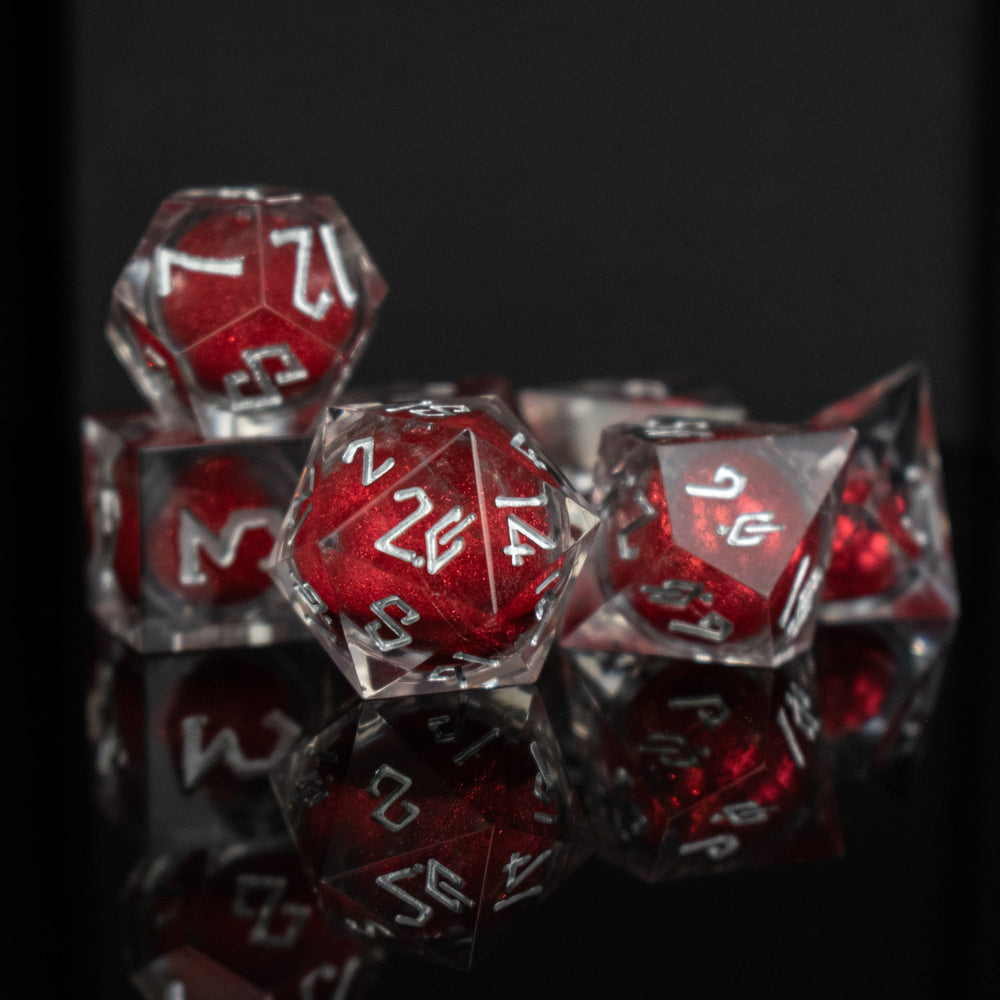 Pre-Order || Ruby Slipper Liquid Core Dice Set