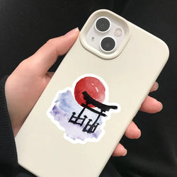64pcs Watercolor Japan Travel Cartoon Graffiti Sticker DIY Phone Guitar Laptop Notebook Suitcase Cup Waterproof Sticker Kid Toy﻿ (Online Order Only)