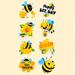 100-500pcs Cartoon Bee Stickers Cartoon Animal Reward Stickers Children DIY Handmade Gift Decoration Label Stationery Sticker (ONLINE ORDER ONLY)