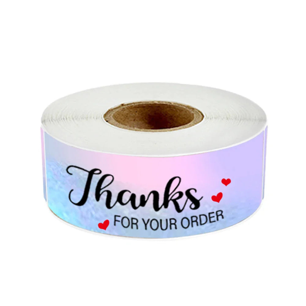 120pcs/roll Merry Christmas Stickers Cute Santa Claus Xmas Tree Thank You Labels For Gift Box Present Sealing Package Decoration (ONLINE ORDER ONLY)
