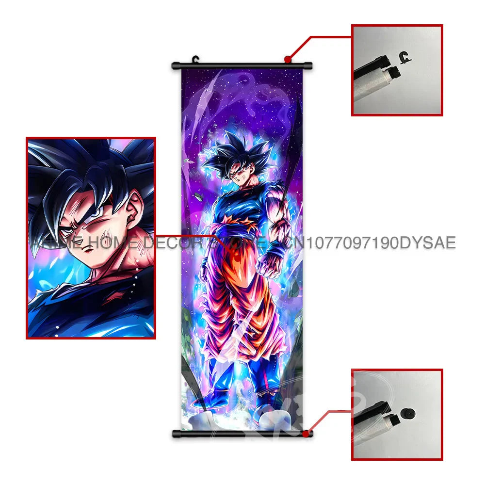 Dragon Ball Posters: Goku & Vegeta Anime Wall Scrolls (ONLINE ORDER ONLY)
