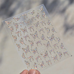Bowknot Ribbon Butterfly Jelly Shiny Sparkling Delicate Charming Bow Tie 5D Nail Art Decorations Stickers DIY Manicure Decals (ONLINE ORDER ONLY)