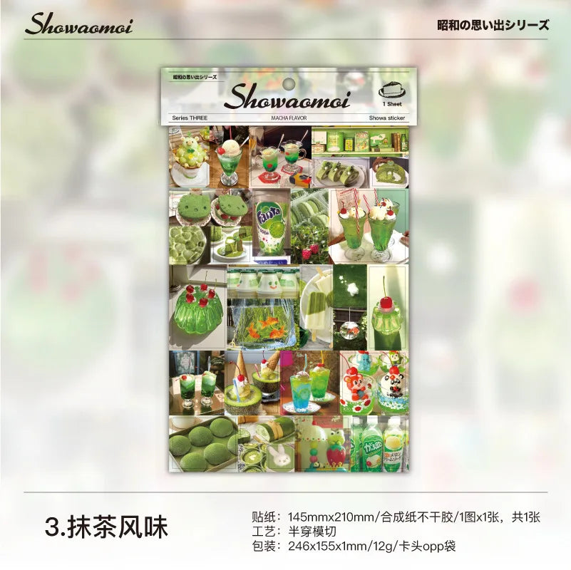 1Piece Showa Memories Series Cute Sticker for Phone Camera Luggage Journal Sticker Kawaii Decoration Sticker Gift (ONLINE ORDER ONLY)