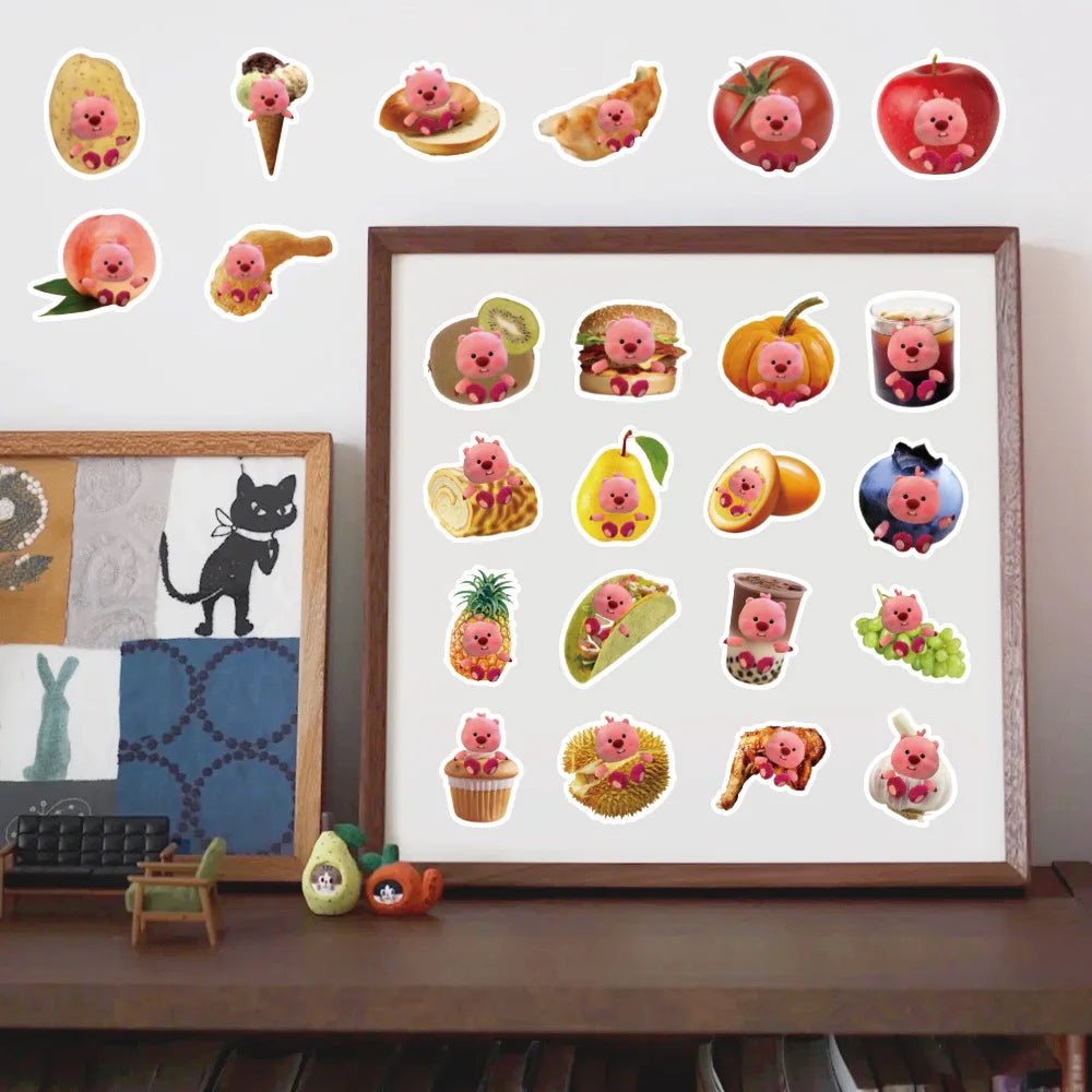 10/30/70PCS Cute Cartoon Loopy Stickers Funny Meme Decals Decoration DIY Stationery Phone Laptop Bike Kids Kawaii Sticker Toys (Online Order Only)