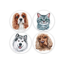 100-500pcs 1inch Round Cartoon Toys Animal stickers for kids Teacher Reward Encourage Sticker Office Stationery for children (ONLINE ORDER ONLY)