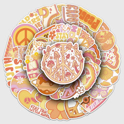 50Pcs Cute Waterproof Vinyl Stickers for Skateboard Snowboard Decals (ONLINE ORDER ONLY)