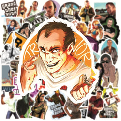 10/30/50PCS Game GTA Stickers DIY Motorcycle Travel Luggage Skateboard Kids Toy Graffiti Cartoon Waterproof Sticker Cool Decals (ONLINE ORDER ONLY)