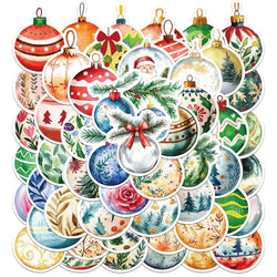 Cartoon Christmas Tree Stickers - 10/30/56pcs for Laptop, Notebook, Suitcase, Phone, Kids Toys (Online Order Only)