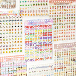 18 Sheets/piece Cute Mini Stickers Decorative Stickers Scrapbooking Laptop DIY Sticker Kids Toy Gift School Stationery (ONLINE ORDER ONLY)