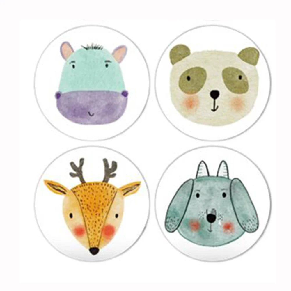 100-500pcs Cartoon Reward Sticker Children Encouragement Sealing Labels Kids Gifts Decorative Teacher Supplies Animal Sticker (ONLINE ORDER ONLY)