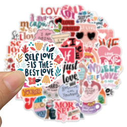 10/30/50PCS Inspirational Self Love Graffiti Stickers Decal for Kid Toy Aldult Gift DIY Laptop Motorcycle Car Meaningful Sticker (Online Order Only)