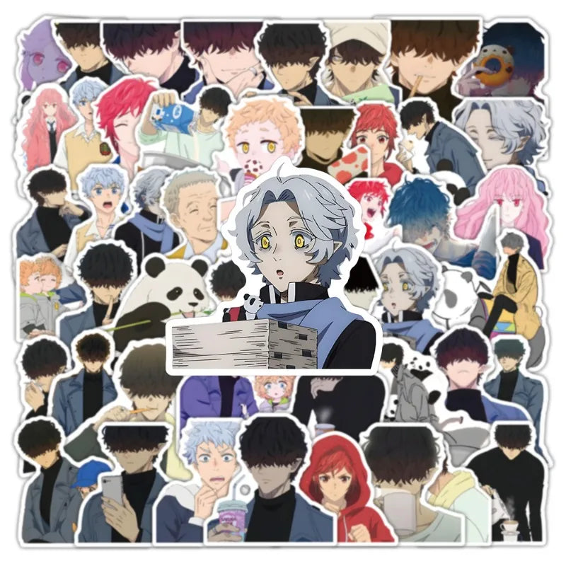 50pcs Anime Sticker Pack: Luggage, Water Bottle, Phone, Laptop, Scooter, Fridge Decor (Online Order Only)