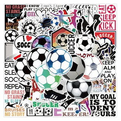 Football Soccer Stickers Decals for Laptop Phone Luggage Car Skateboard (ONLINE ORDER ONLY)