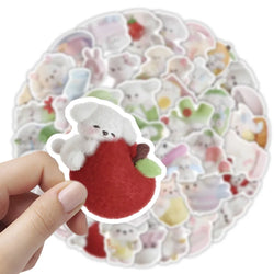 10/30/54PCS Plush Puppy Stickers Cute Dog Cartoon Sticker Kids Toys DIY Decoration Laptop Phone Guitar Car Bike Skateboard Decal (ONLINE ORDER ONLY)