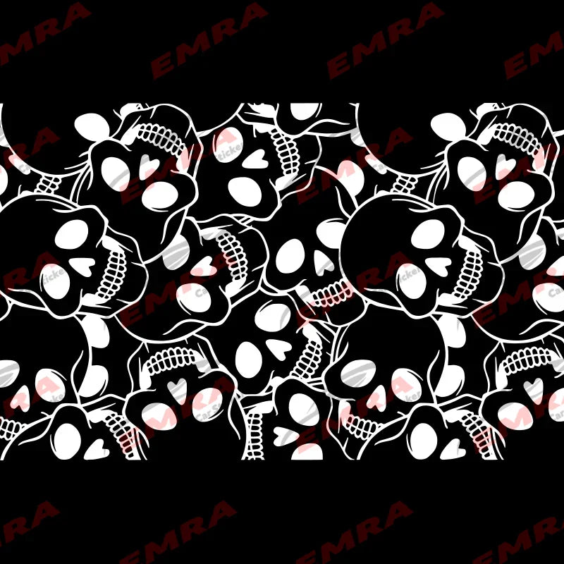 Fear Skull Quarter Window Car Sticker Suitable for Most Vehicles Decoration Die Cutting Accessories Waterproof Vinyl Decals (ONLINE ORDER ONLY)