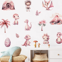 Cute Dinosaur Nursery Wall Stickers Kids Room Decor Decals (ONLINE ORDER ONLY)