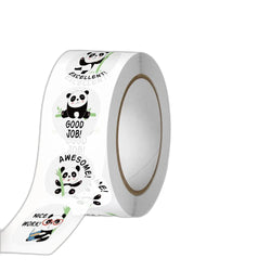 100-500Pcs 2.5cm Cute Animal Panda Label Stickers Roll for Envelope encourage Praise Reward Student Work Stationery Seal Lable (ONLINE ORDER ONLY)