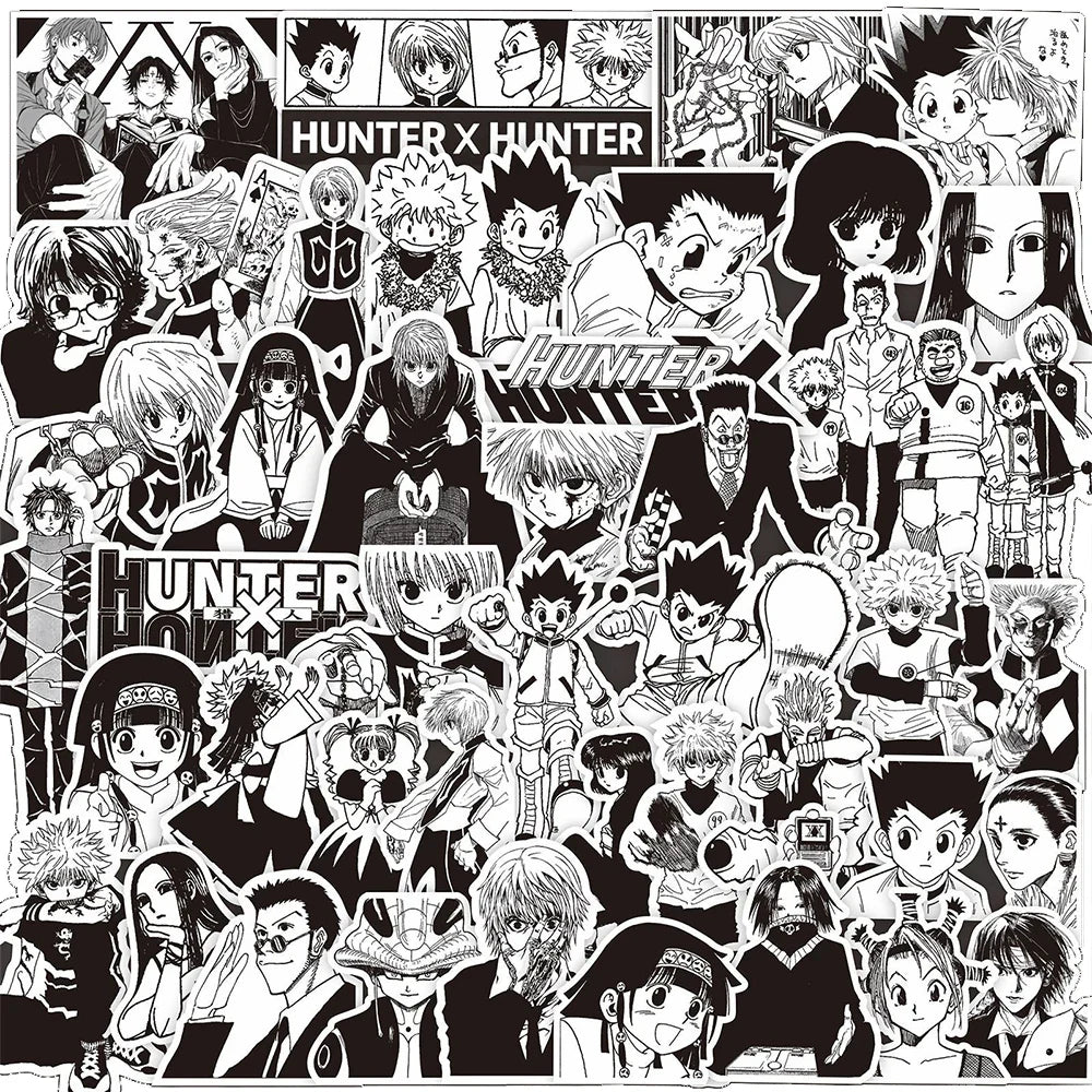 Hunter×Hunter Anime Stickers - 10/30/50pcs Waterproof Decals for Laptop, Skateboard, Notebook, Suitcase (Online Order Only)