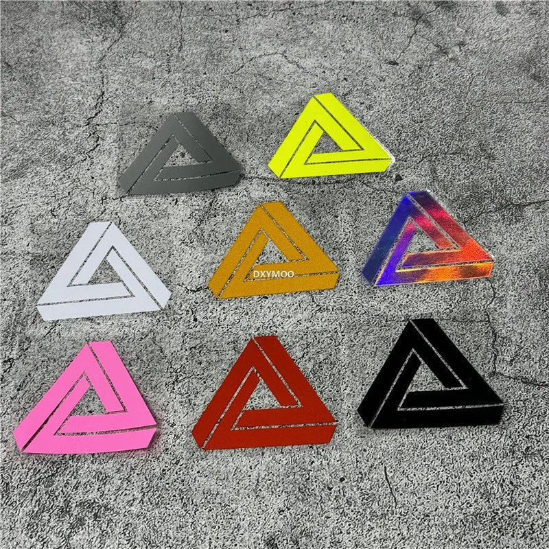 Car Styling Stickers Triangle Shape Decal Scratches Cover Auto Motorbike Helmet Applique Vinyl Tape Window Tape (ONLINE ORDER ONLY)