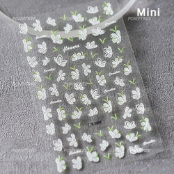 Crystal Ball Santa Claus Snowman Bowknot Red Christmas Tree Bell Socks Self Adhesive Nail Art Stickers Snowflake Manicure Decals (ONLINE ORDER ONLY)