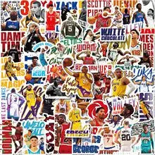 50pcs Classic Action Basketball Collection Motorcycle Car Hood Helmet Suitcase Guitar Waterproof Sticker (Online Order Only)