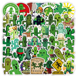 10/30/53PCS Funny Cactus Stickers Personification Graffiti Sticker Cartoon DIY Decoration Laptop Phone Guitar Car Bike Decal Toy (ONLINE ORDER ONLY)