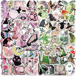 Kawaii Pharmacist Witch Stickers - 10/30/50/100pcs for Laptop, Suitcase, Phone, Diary (Online Order Only)