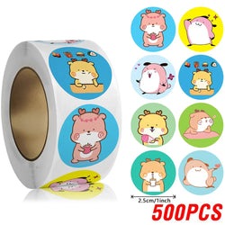 100-500pcs Cute Animal Reward Stickers For School Teacher Stationery Supplies Children's Party Gift Decoration Label (Online Order Only)