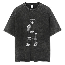 Naruto Rock Lee Streetwear T Shirt Vintage Washed Black (ONLINE ORDER ONLY)