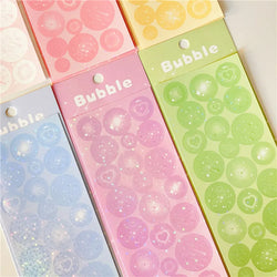 6pcs Cute Love Firework Bubble Stickers Diary Scrapbooking DIY Idol Album Decoration Sticker Aesthetic Kawaii Korean Stationery (ONLINE ORDER ONLY)