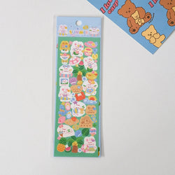 5Pcs Korean ins Cute Dog Rabbit Decorative Stickers Hand Account Idol Card DIY Material Scrapbooking Sticker Kawaii Stationery (ONLINE ORDER ONLY)