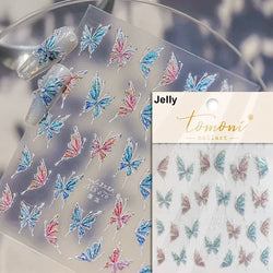 Dreamy Chic Butterfly Flower Bowknot Square Rhinestone Crystal 5D Self Adhesive Nail Art Stickers Fantasy Shiny Manicure Decals (ONLINE ORDER ONLY)
