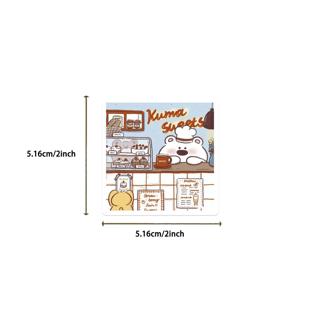 50pcs Cute Cartoon Miiiiichan Stickers Animals Anime For Laptop Water Bottle Luggage Notebook Waterproof Graffiti Vinyl Decals (Online Order Only)