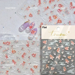 Hot Stamping Laser Shell Conch Starfish Pearl Whale Coral Dolphin Summer Beach Sea Wave Jellyfish Bubble Nail Art Stickers Decal (ONLINE ORDER ONLY)