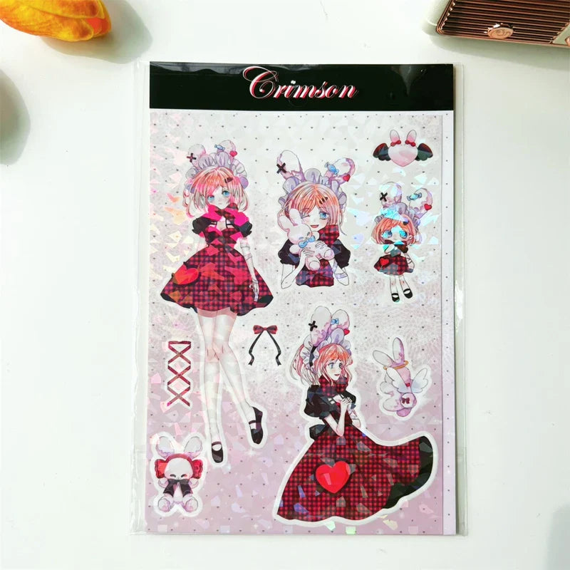 Ins Cute Angel Princess Baseball Girl Sticker Scrapbooking DIY Album Decoration Sticker Aesthetic Personalized Kawaii Stationery (ONLINE ORDER ONLY)