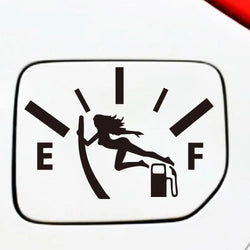 Swordswoman Empty Full Gas Gauge Sticker for Car Fuel Tank Cap Door Decoration Automotive Supplies Outdoor Stickers Vinyl Decals (ONLINE ORDER ONLY)